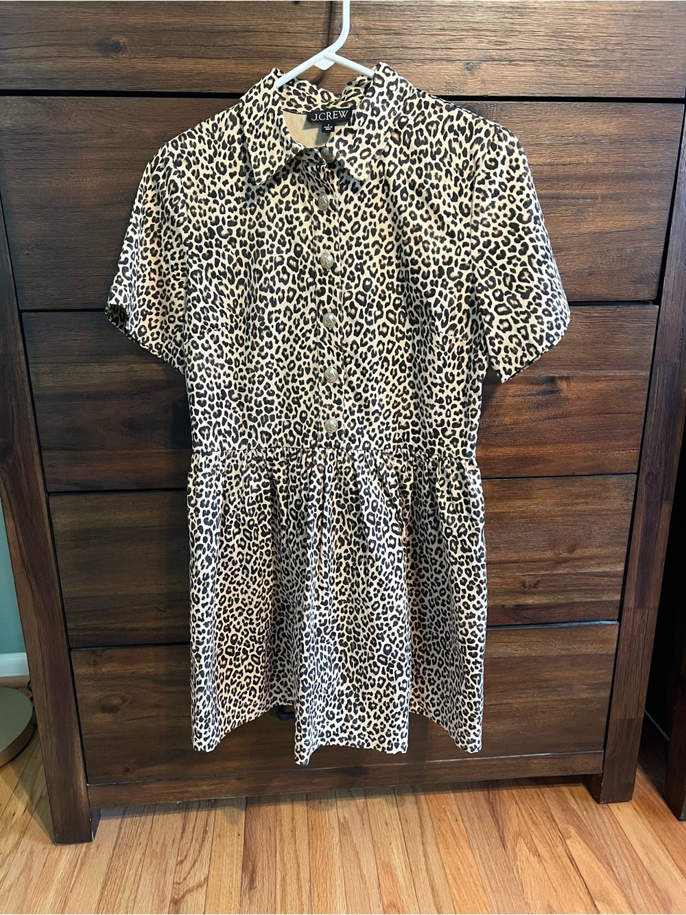 J Crew leopard dress